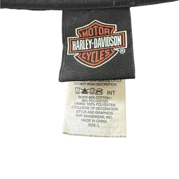 Harley Davidson House of Thunder Morgan Hill Zip Up Hoodie Size L Long Sleeve - Picture 10 of 10